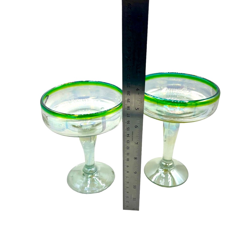 Bubble Glass Margarita Glasses - Picture 4 of 11